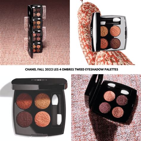 chanel fall 2022 makeup tweed|NEW CHANEL TWEED EYESHADOW COLLECTION .